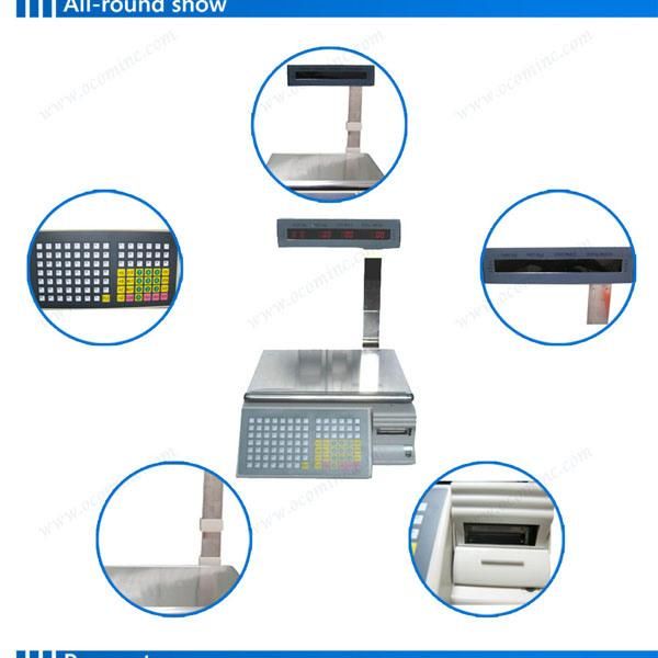 WiFi +Serial Interface Barcode Sticker Label Printing Weighing Scales
