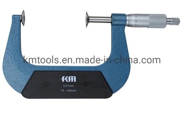 75-100mmx0.01mm Disk Micrometers (Non-rotating spindle)