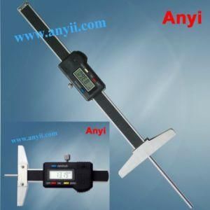 Digital Depth Gauge with Thin Rod Narrow Hole Tire Thread Pit