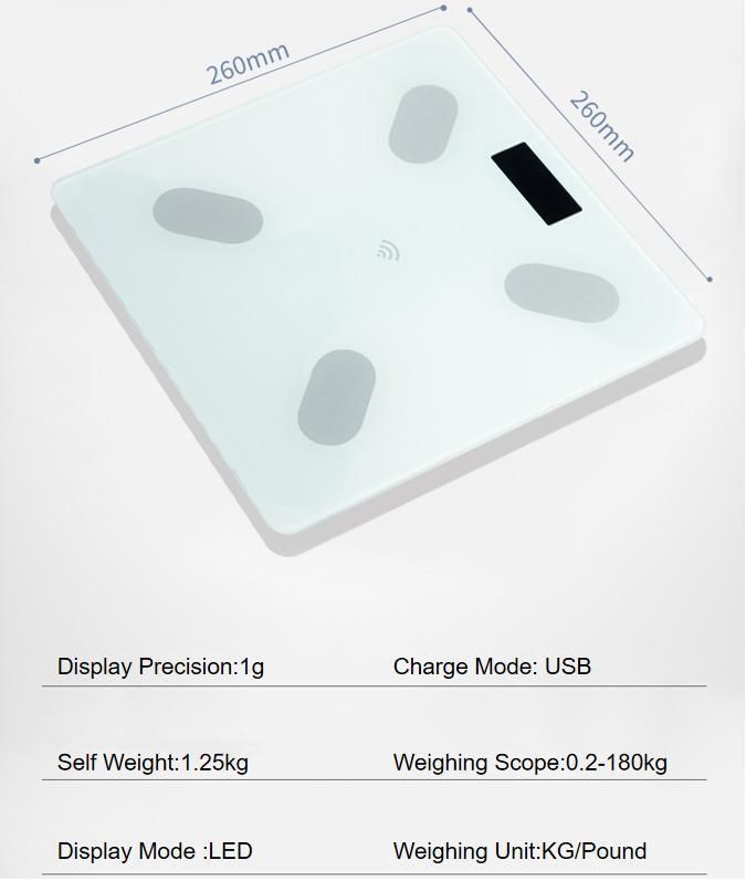 150kg Body Scales for Health with Tempered Glass Digital Display