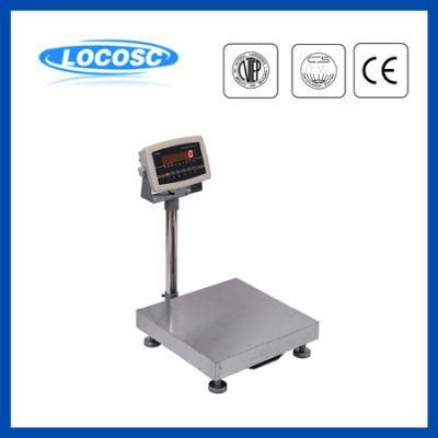 Powder Coated Frame Structure Low Profile Platform Weighing Digital Scale 100kg