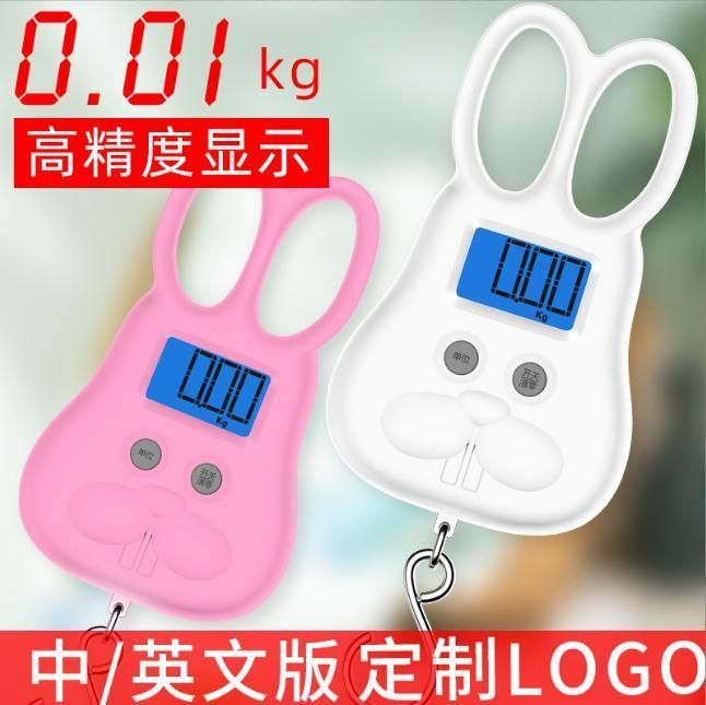 OEM 50kg Electronic Portable Hook Luggage Hand Scale Rabbit Scale