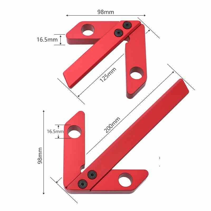 Woodworking Center Scriber Aluminum Alloy Center Finder 45/90 Degree Round Wood Square Wood Photo Frame Scriber Woodworking Tool