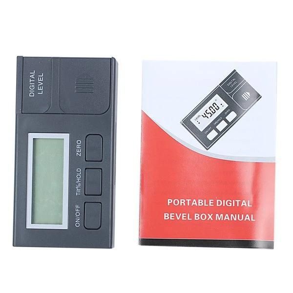Black Plastic Electronic Digital Inclinometer Angle Gauge Angle Gauge Angle Gauge Slope Meter