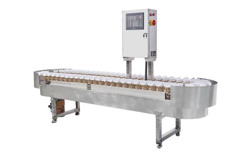 Juzheng 70kg Heavy Pusher Rejecter Checkweigher Machine for Big Cartons Bags Boxes