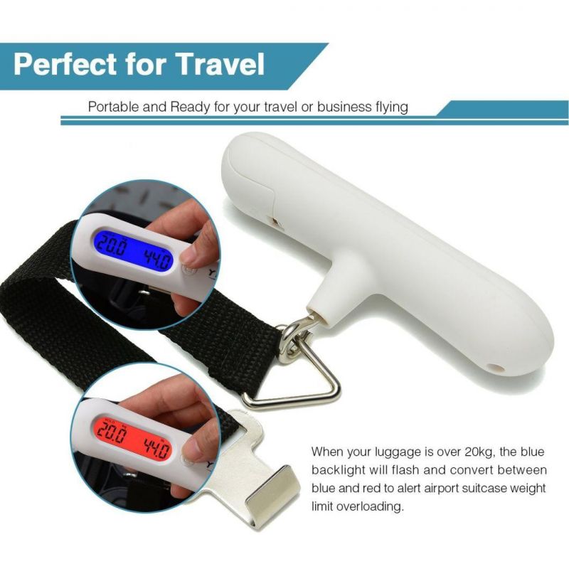 Double Show Digital Luggage Scale Portable Weight Travel Hanging Balance Scales Digital Luggage Scale