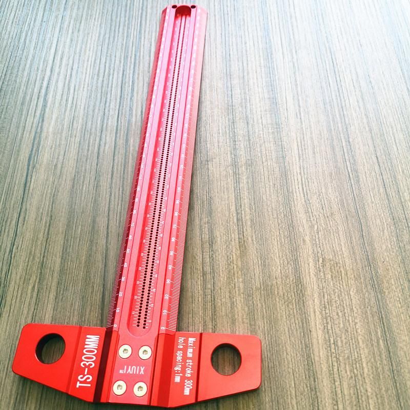 Woodworking Drawing Ruler, Square Ruler, Hole Ruler, Drawing Ruler, Multi-Function Ruler, Woodworking Tool