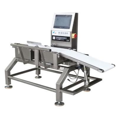 Juzheng Online Automatic Checkweigher Equipment with Conveyor Goes Down Rejector