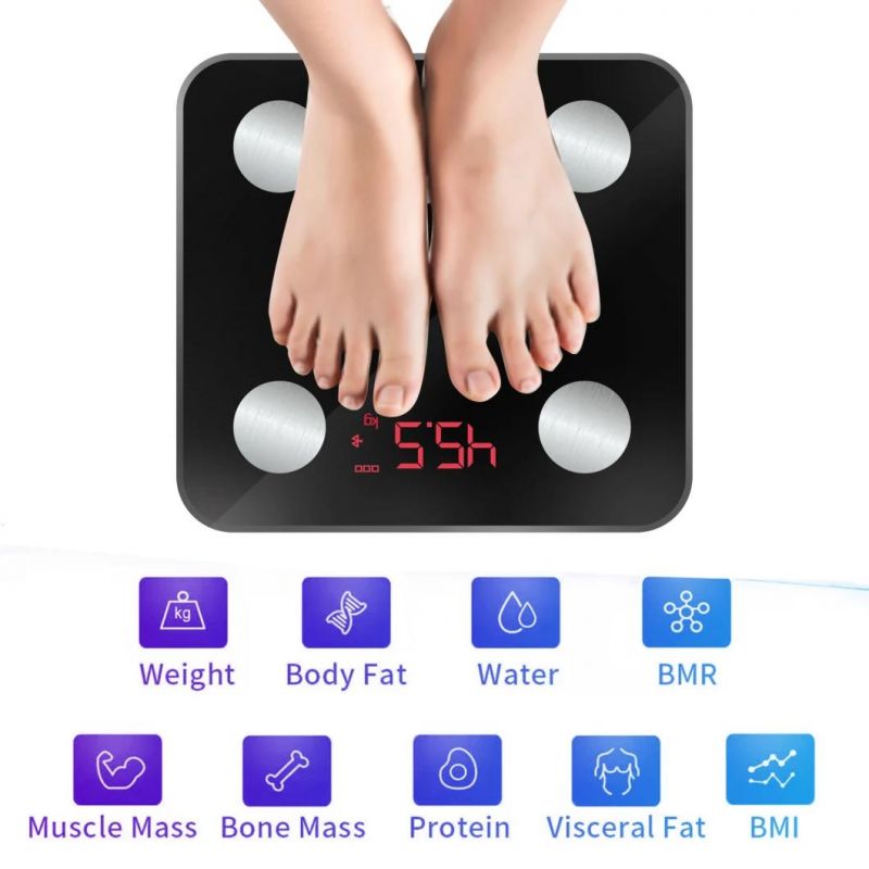 Home Bathroom Personal Weighing Body Fat Scale Body Scale Electronic Body Scale Health Body Scale Body Height Weight Scale Digital Baby Body Fat Scale Bathroom