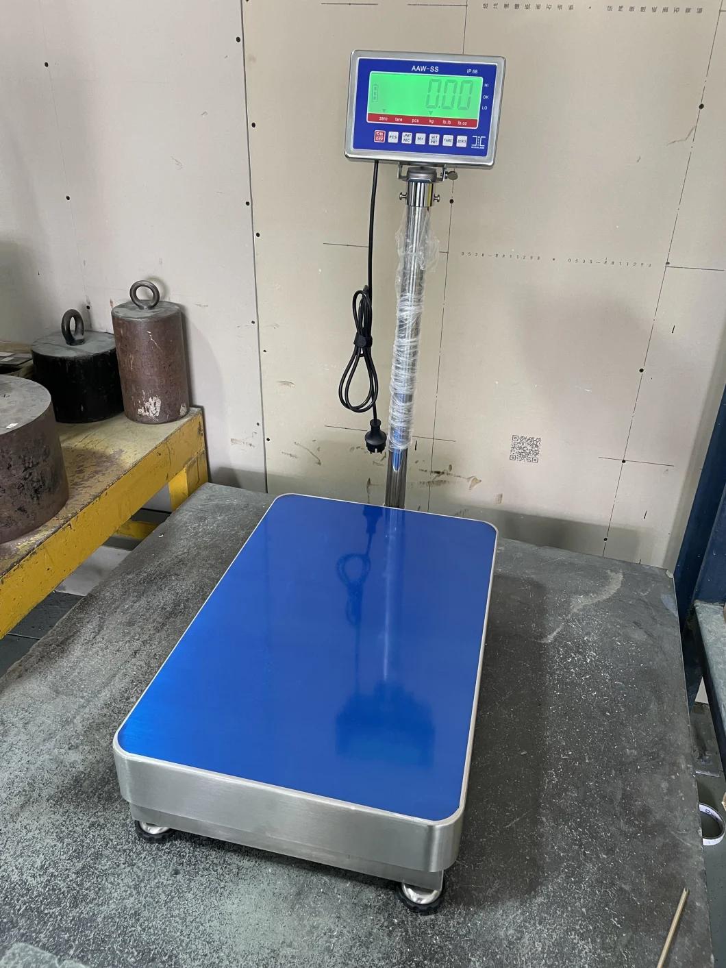 Stainless Steel Bench Scale Capacity 60kg/20g with IP 68 Indicator