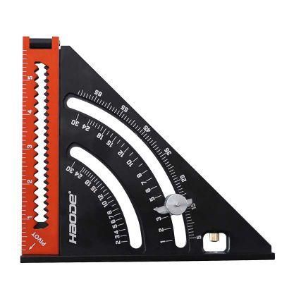 Woodworking Scriber Aluminum Alloy Foldable Square Ruler Multifunctional Triangular Scriber Woodworking Aids