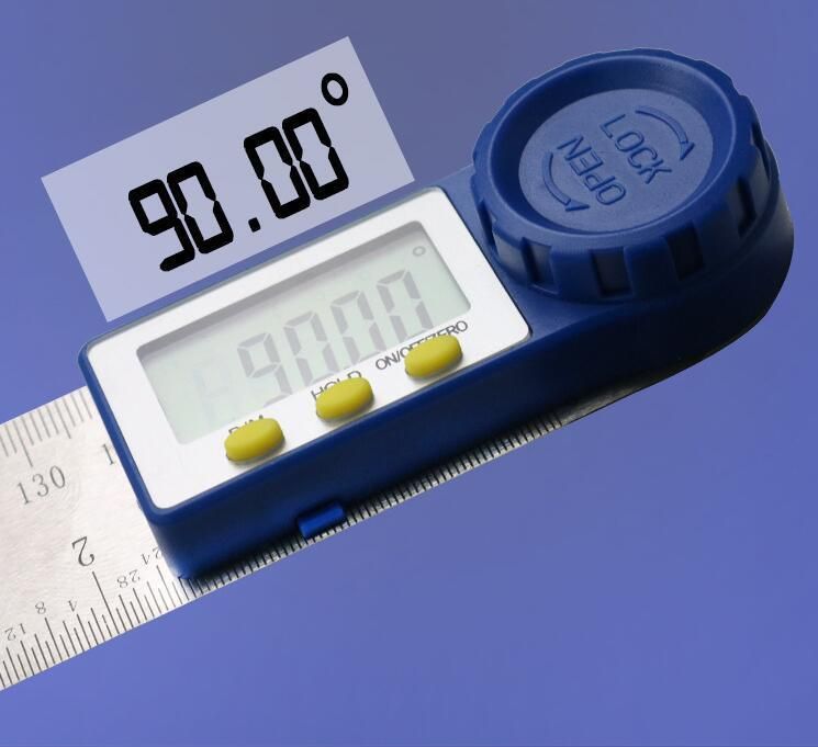 Digital Angle Ruler 200mm Woodworking Tool Measuring Instrument
