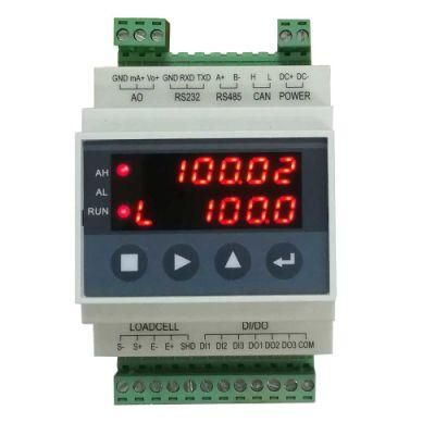 Supmeter Mini Weighing Indicator Controller for Guide Rail with Weight Transmitting Display Function Bst106-M60s[L]
