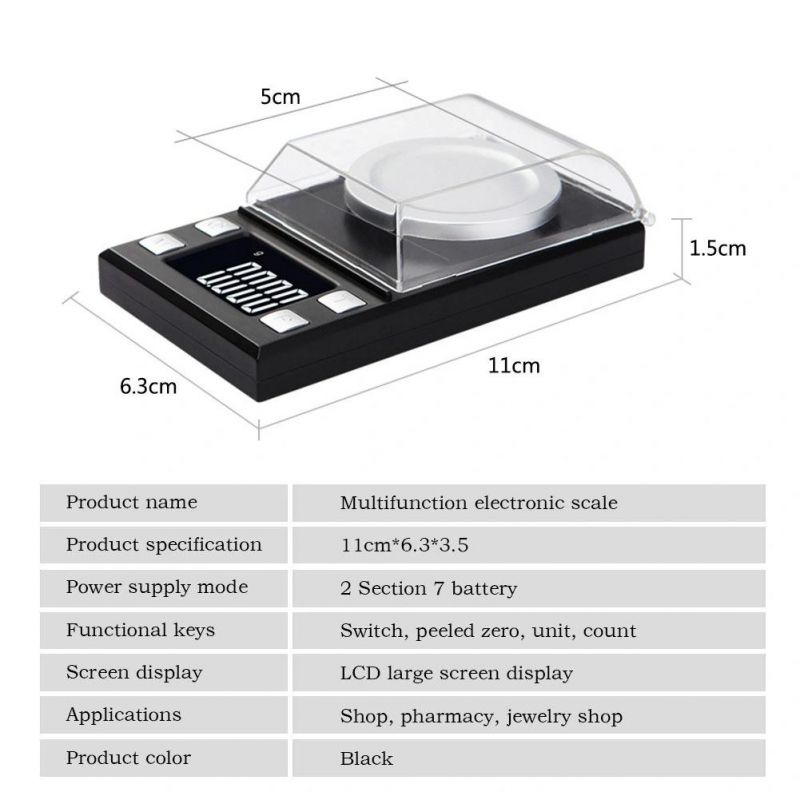 High Precision Electronic Scales Jewelry Balance Pocket Style 100g/0.001g