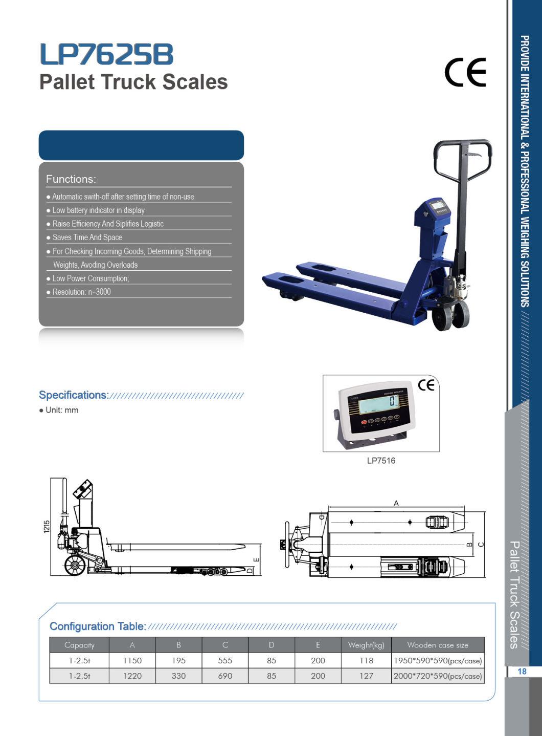 Heavy Duty Hand Pallet Truck Scale