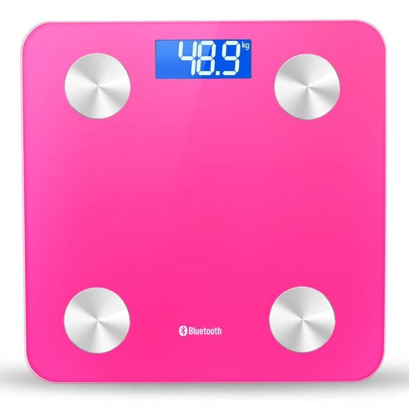 Smart 180kg Measuring Function Personal Bathroom Digital Bluetooth Body Fat Scale with Backlight