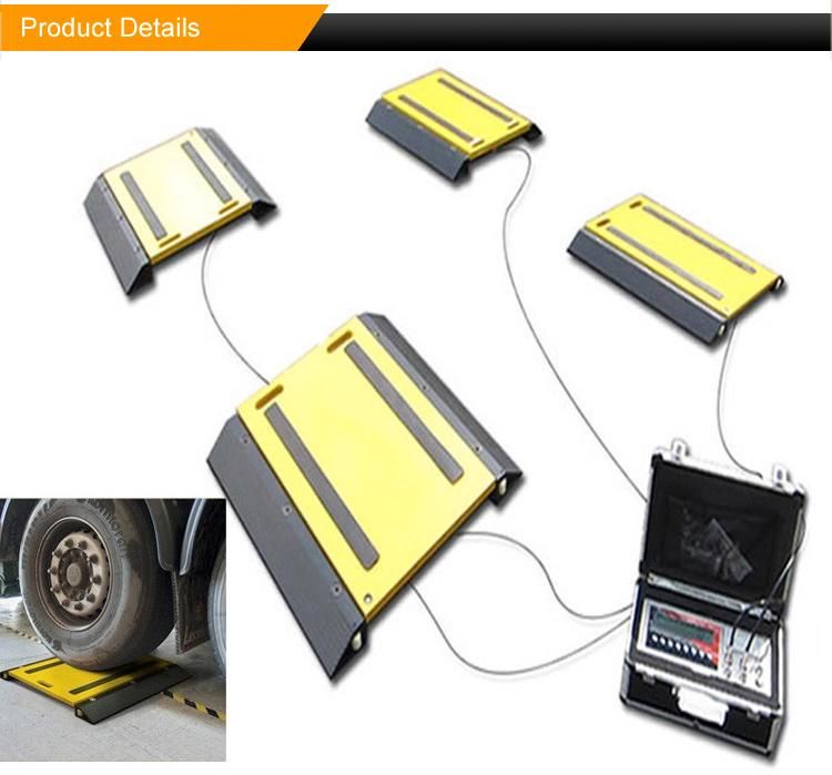 10t 20t 30t Portable Truck Axle Scale with Indicator and Built-in Printer for Road Vehicle