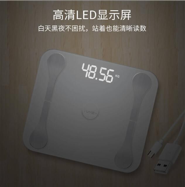 Simei Body Scales for Health with Tempered Glass Hidden Screen Display