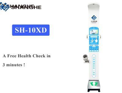 Intellgent Scale LCD Display Health Body Check Kiosk with Scale