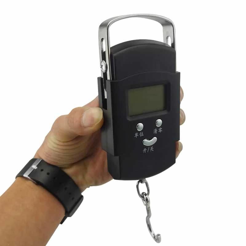 50kg Mini Hand Held Plastic Digital Travel Hanging Weighing Scale