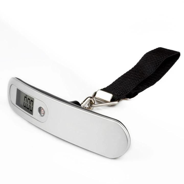 Portable 50kg LCD Electronic Hanging Pocket Scale with Data Hold