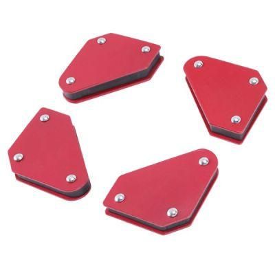 1 Set of 4 Welding Positioners Heavy Duty Magnetic Triangular Welding Accessories Matte Welding Fixing Tools
