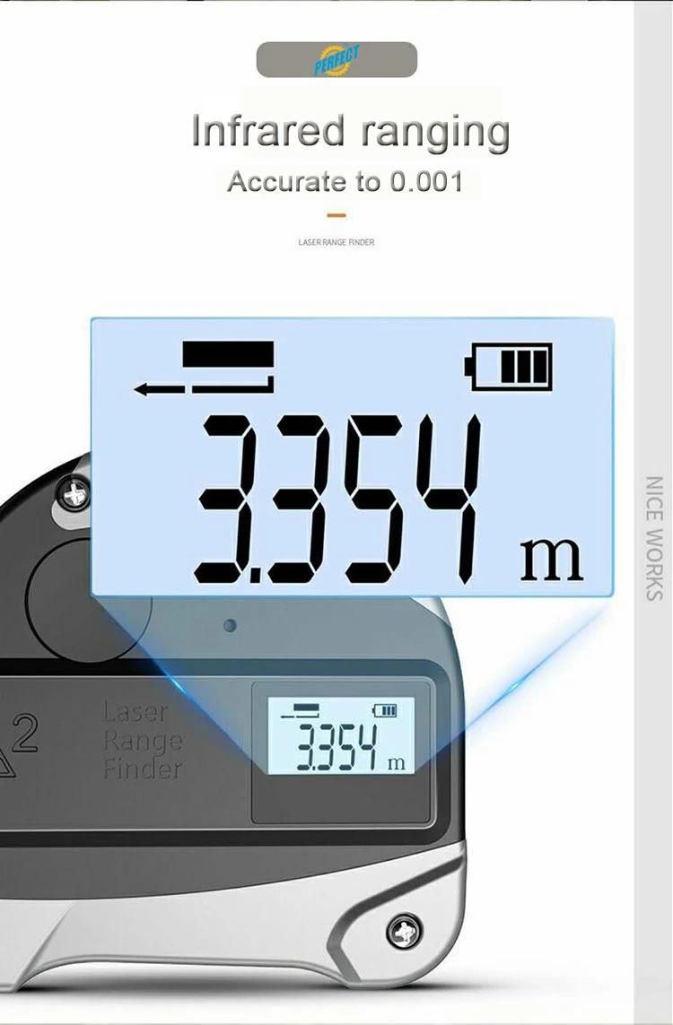 Digital 30m Distance Meter Laser and 5m Tape Measure