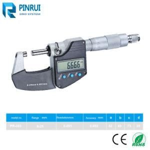0-25mm Resolution 0.001mm Digital External Thickness Measuring Gauge Micrometer