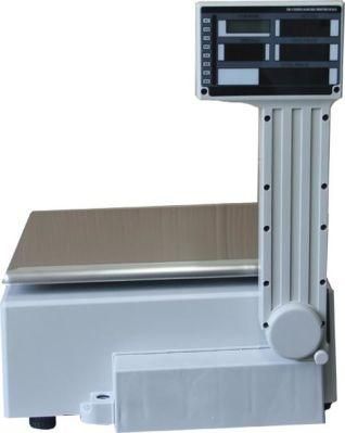 Electronic Barcode Label Printing Cash Register Scale for Supermarket