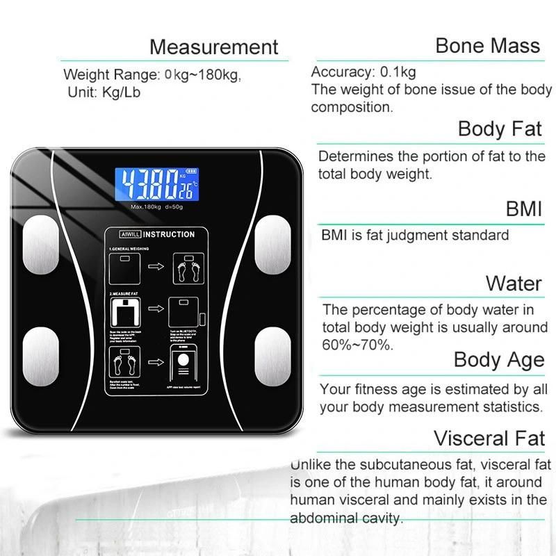 Bl-2602 Digital Scale Body Fat Scale Bathroom Scale