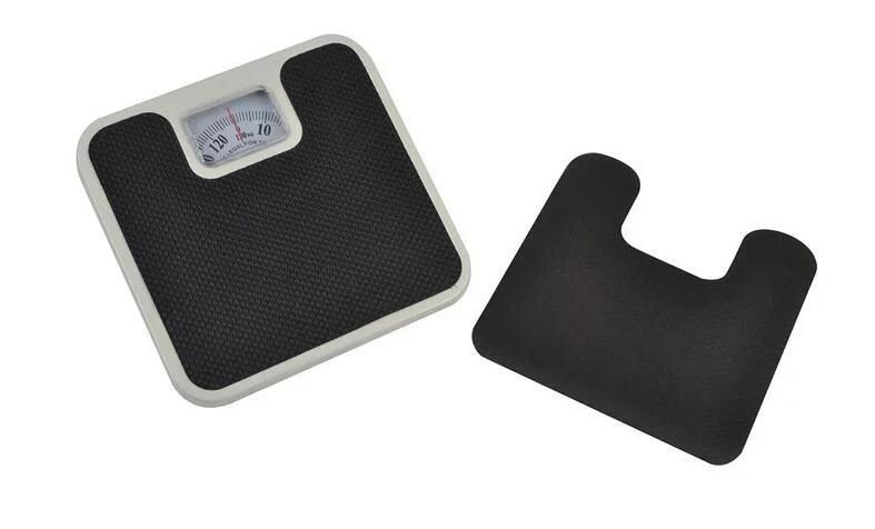 Mechanical Bathroom Scale with Leather Surface