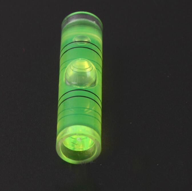 Bubble Level Round Green Tubular Glass Spirit Bubble Level Vial