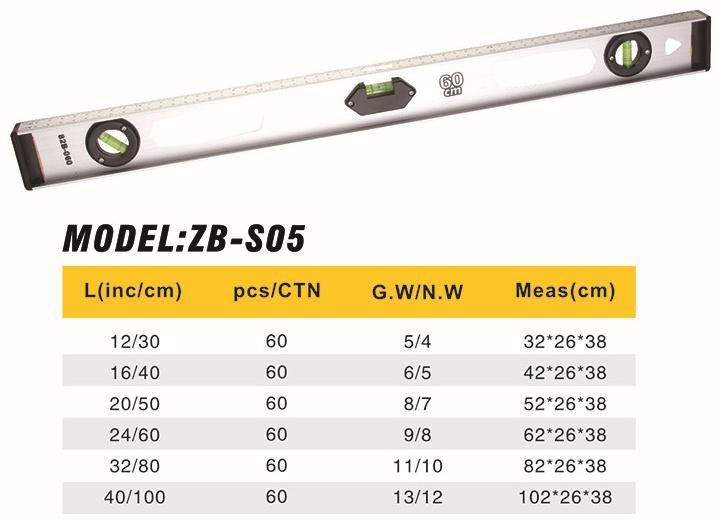 Aluminium Magnetic Spirit Leveling Rod