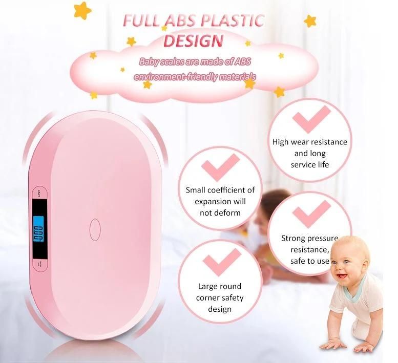 20kg New Pink Electronic Baby Scale