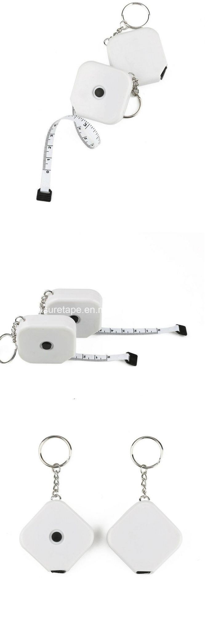 New Product Mini Square Retractable Plastic Measurement Tape