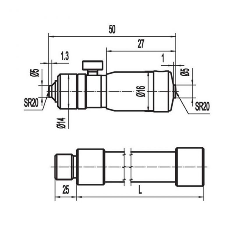 Jointed Inside Micrometers with Interchangeable Anvils 50-150mm