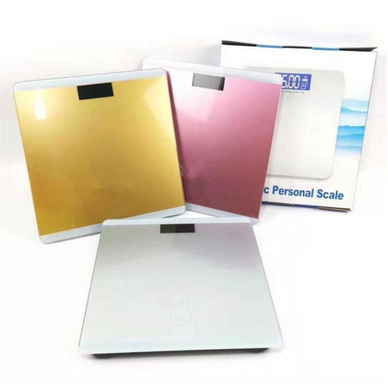 Electronic Body Bathroom Weighing Scale with Thermometer