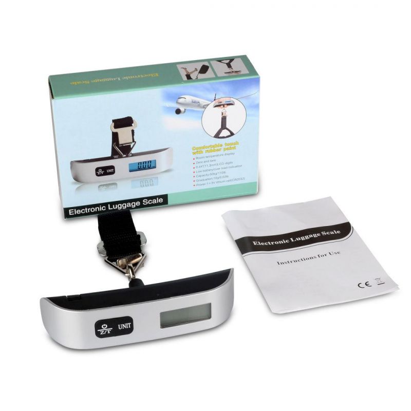 Portable Digital Electronic Luggage Scale with Weighing Hook 50kg