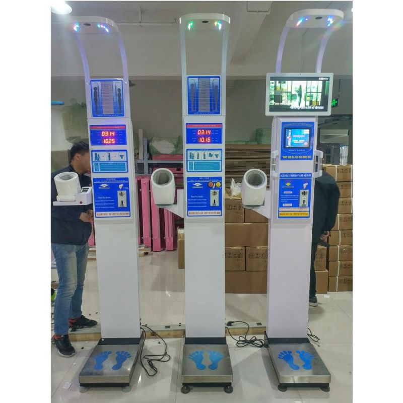 BMI Fat Machine with Stand Electron Supermarket Height and Weight Scale for Clinic