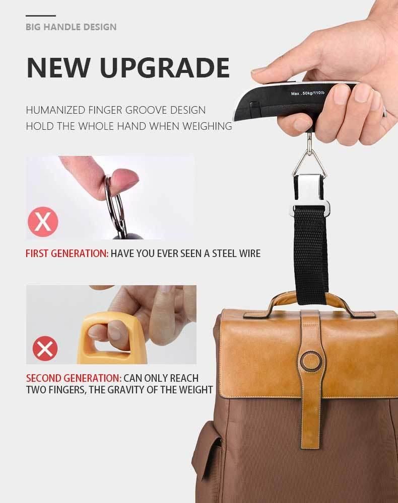 New Digital Arrive Luggage Weighing Scale Handle Luggage Scale