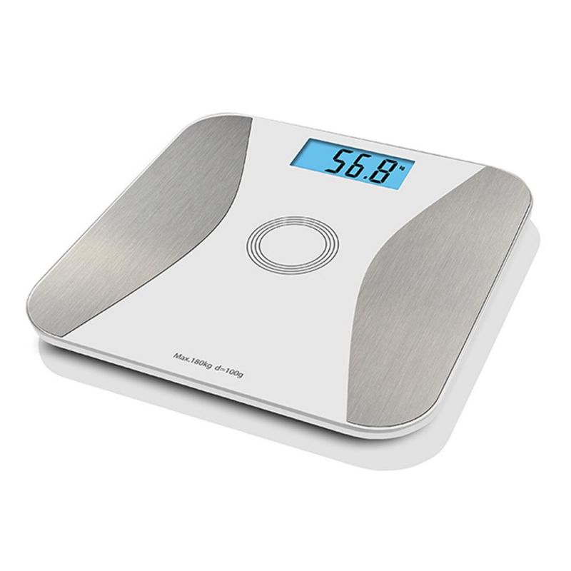 Smart Weighing Scale with Body Fat Calories Measurement Tempered Glass Scale