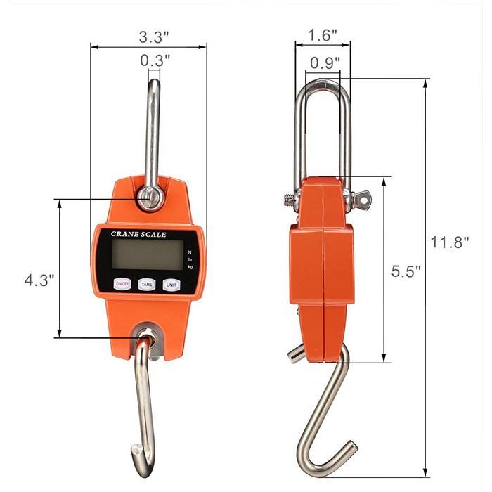 60kg 100kg 200kg 300kg Portable Digital Poultry Crane Hanging Scale