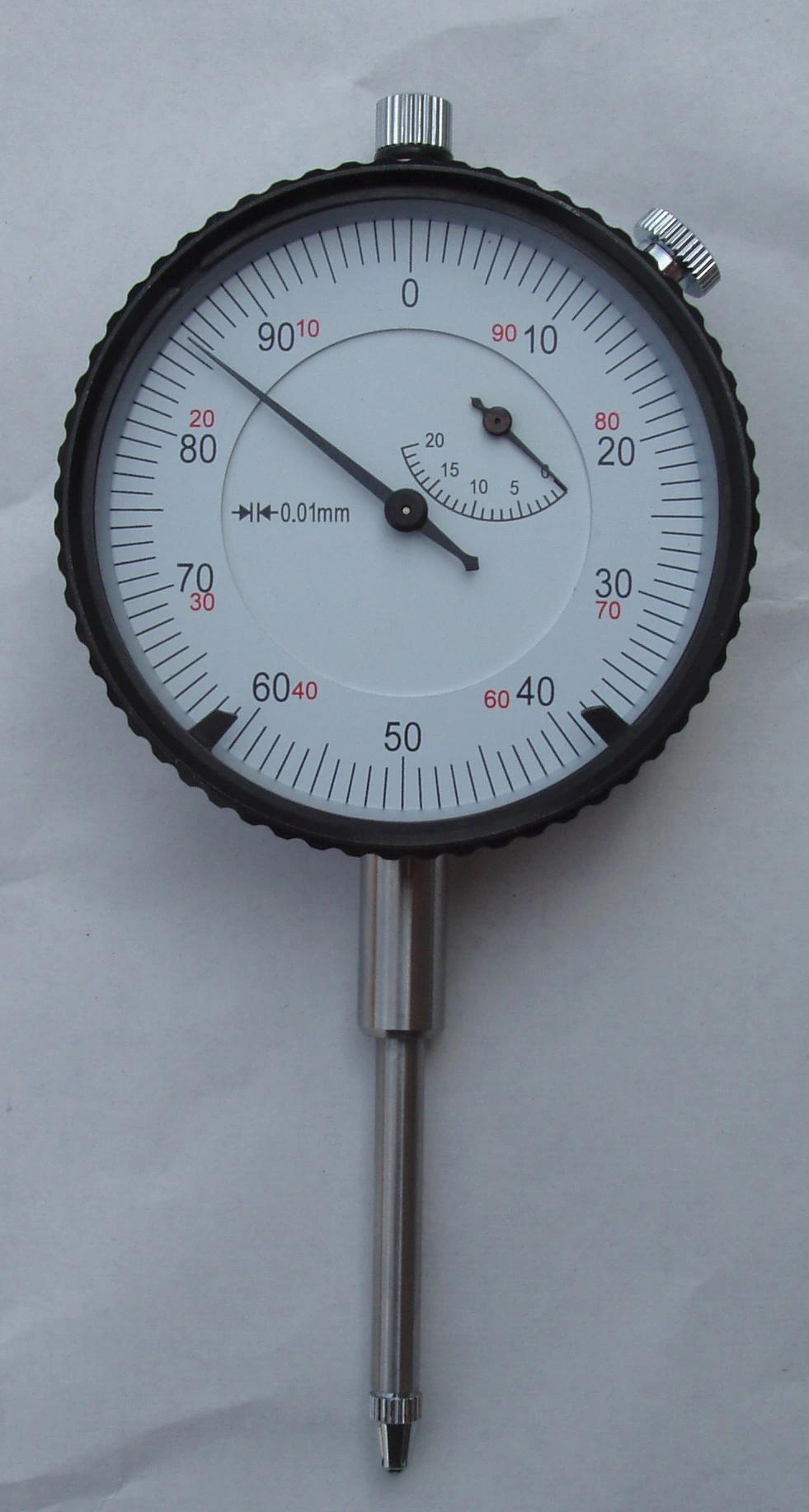 Metric Dial Indicator Dial Gauge with Test Certificate (with lugger back Steel Shall plastic box)