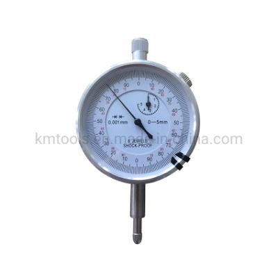 Function Mechanical Types of Dial Gauge Test Indicator with 0-5mm Meter Precise 0.001