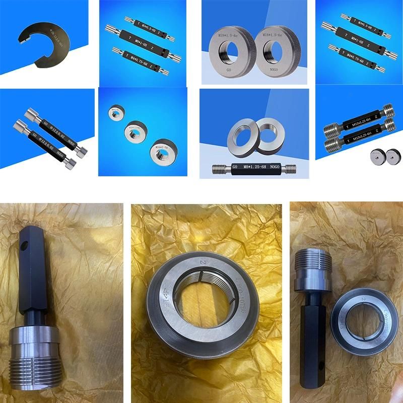Mertic Thread Plug and Ring Gauge From M1.6 to M500 Customized Class 6g/6h 7g/7h