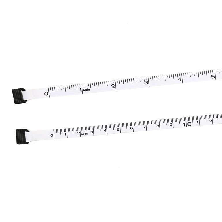 1.5 Meters Black Mini Retractable Custom Tape Measure Keychain