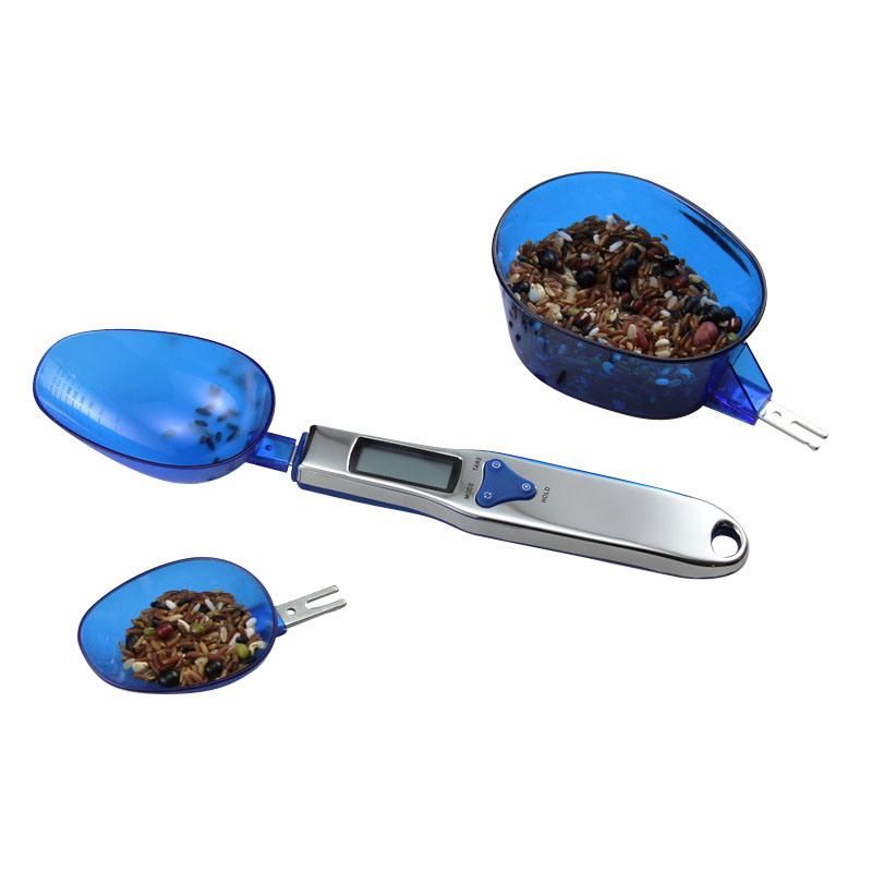 Digital LCD Weighing Food Spoon Scale for Cooking Kitchen Household Scale with Two Scoops