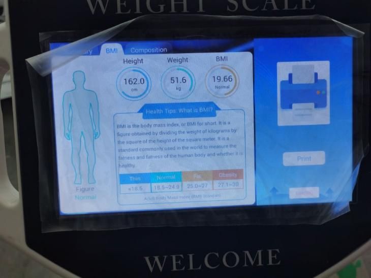 Fat Scale BMI Body Mass Index Bascula