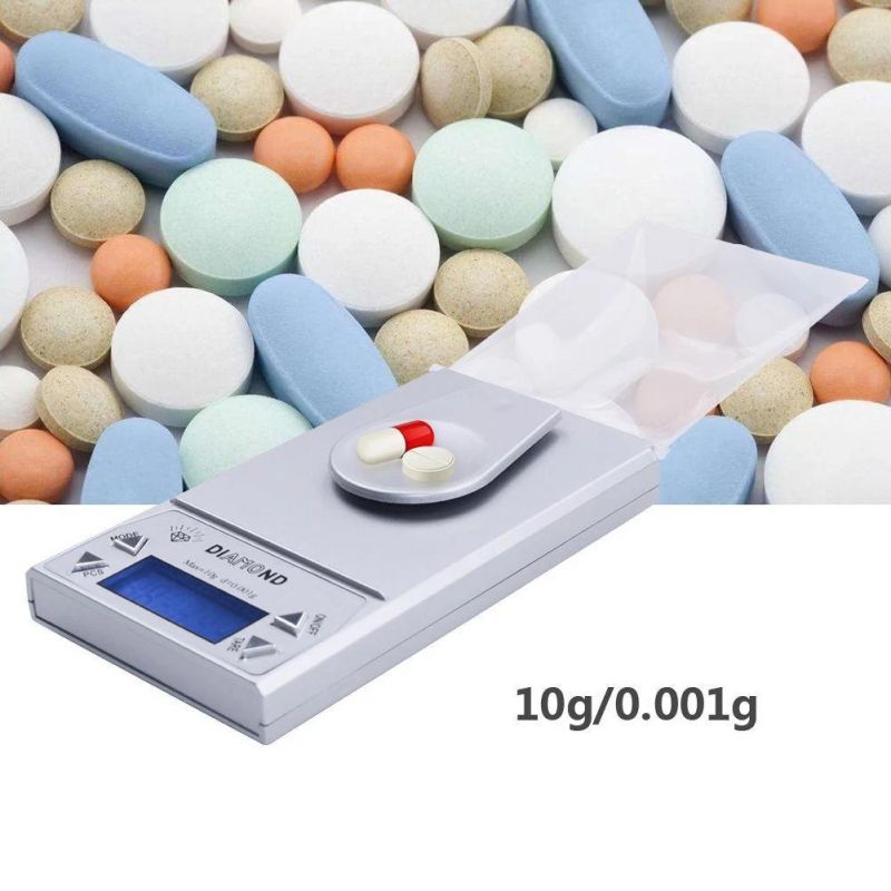 10g/0.001g High Precision Digital Jewelry Scales for Weighting Gold Pearl Diamond