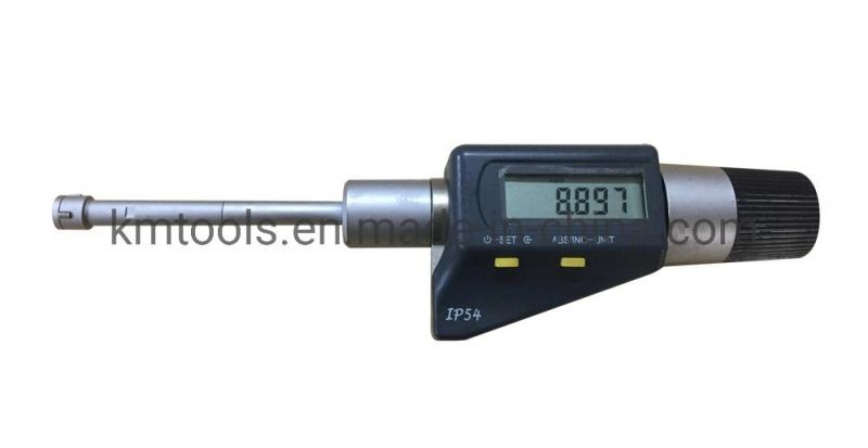 8-10mm Electronic Digital Three Point Internal Micrometer with IP54 Protection Degree